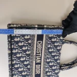 Dior, Book Tote, Small, Blue, Very Good - Image 38