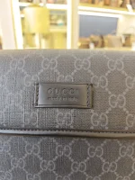 Gucci, GG Supreme Black Belt Bag, , Black, Very Very  Good - Image 6
