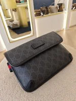 Gucci, GG Supreme Black Belt Bag, , Black, Very Very  Good - Image 14