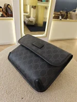 Gucci, GG Supreme Black Belt Bag, , Black, Very Very  Good - Image 16