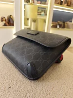 Gucci, GG Supreme Black Belt Bag, , Black, Very Very  Good - Image 17