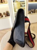 Gucci, GG Supreme Black Belt Bag, , Black, Very Very  Good - Image 20