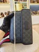 Gucci, GG Supreme Black Belt Bag, , Black, Very Very  Good - Image 43