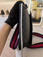 Gucci, GG Supreme Black Belt Bag, , Black, Very Very  Good - Image 45