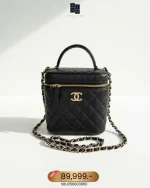 Chanel, Vanity Case with Top Handle, , Black, New