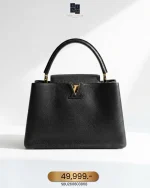 Louis Vuitton, Capucines, GM, Black, Very Very  Good