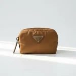 Prada, Cosmetic Case, , Brown, Like New