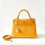 Hermes, Kelly, 28, Yellow, Like New