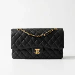Chanel, Classic Double Flap Bag, 10", Black, New