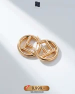 Fendi, Fendi F Hop Earrings, , Gold, Kept Unused