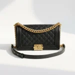 Chanel, Chanel Boy 10, 10", Black, Like New
