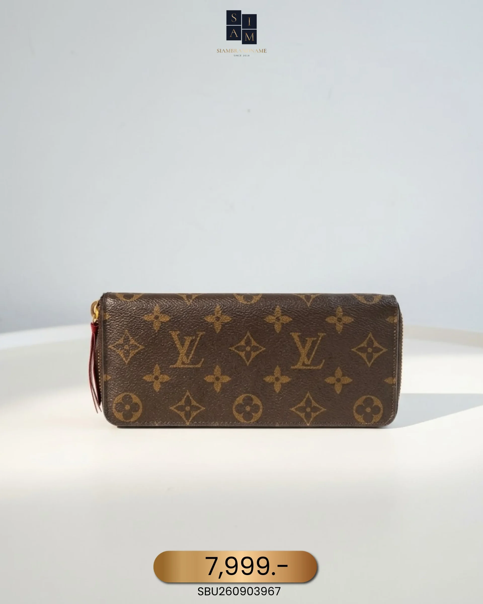 SBU260903967 Louis Vuitton, Clemence Wallet, , Brown, Good - Image 1
