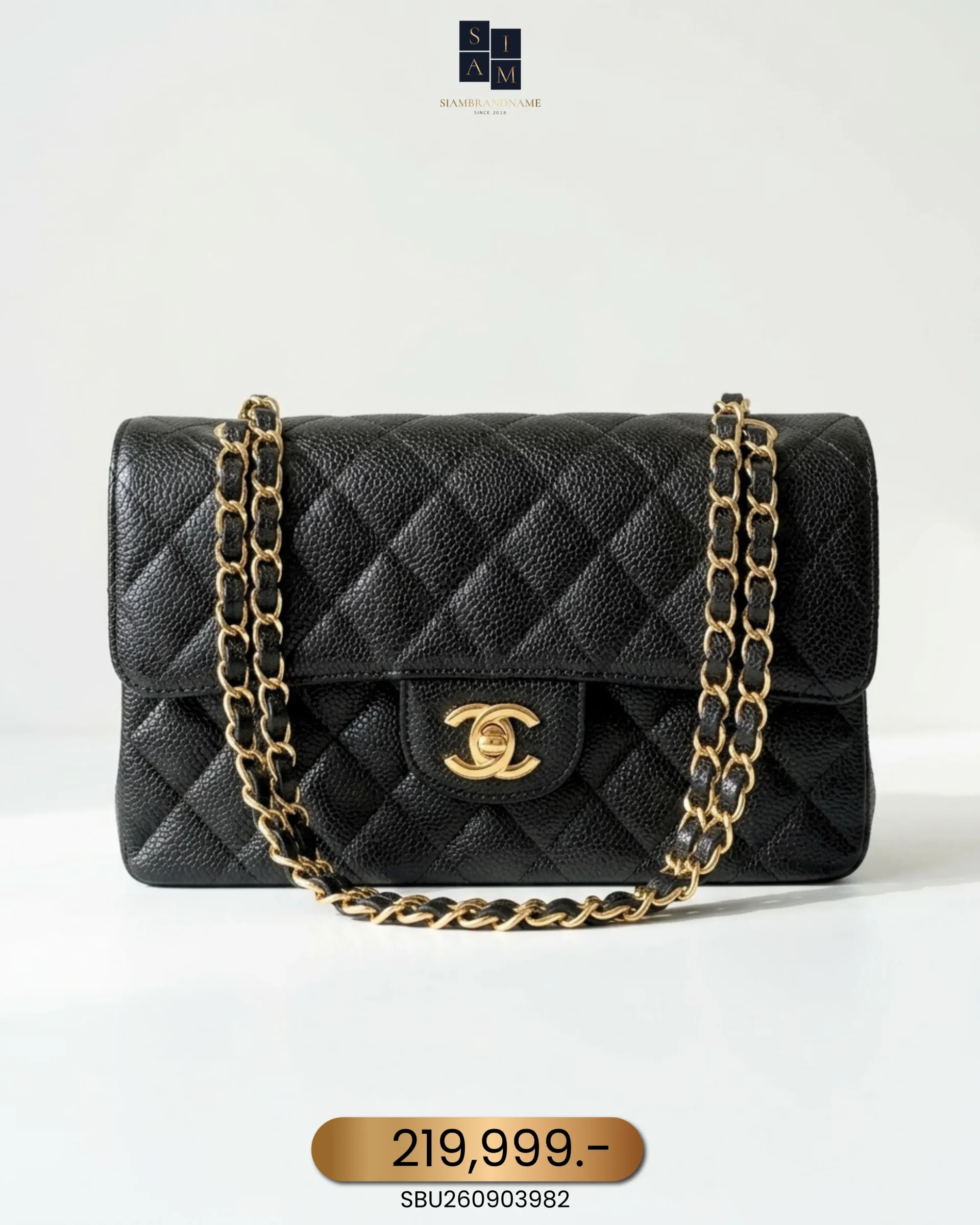 SBU260903982 Chanel, Classic 9", 9", Black, Like New - Image 1
