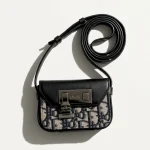 Dior, Lock Nano Pouch, Nano, Black, Very Very  Good