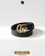 Gucci, Marmont Thin Leather Belt , 75/30, Black, Very Very  Good