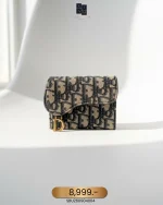 Dior, Saddle Card Holder, , Blue, Very Very  Good