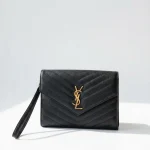 YSL, New Pouch, , Black, Very Like New