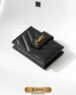 YSL, Accordion Card Holder, , Black, Like New