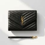 YSL, Grain de Poudre Embossed Leather, , Black, Like New