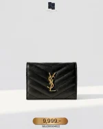 YSL, Matelasse Bi-fold, , Black, Like New