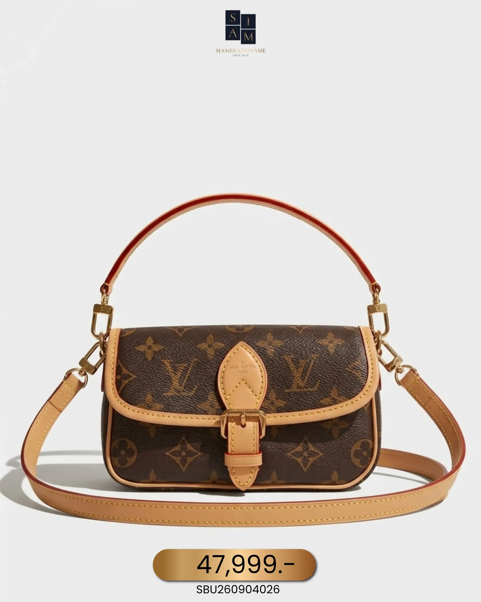 SBU260904026 Louis Vuitton, Diane, Nano, Brown, Very Like New - Image 1