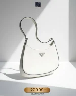 Prada, Cleo Brushed, , White, Very Very  Good