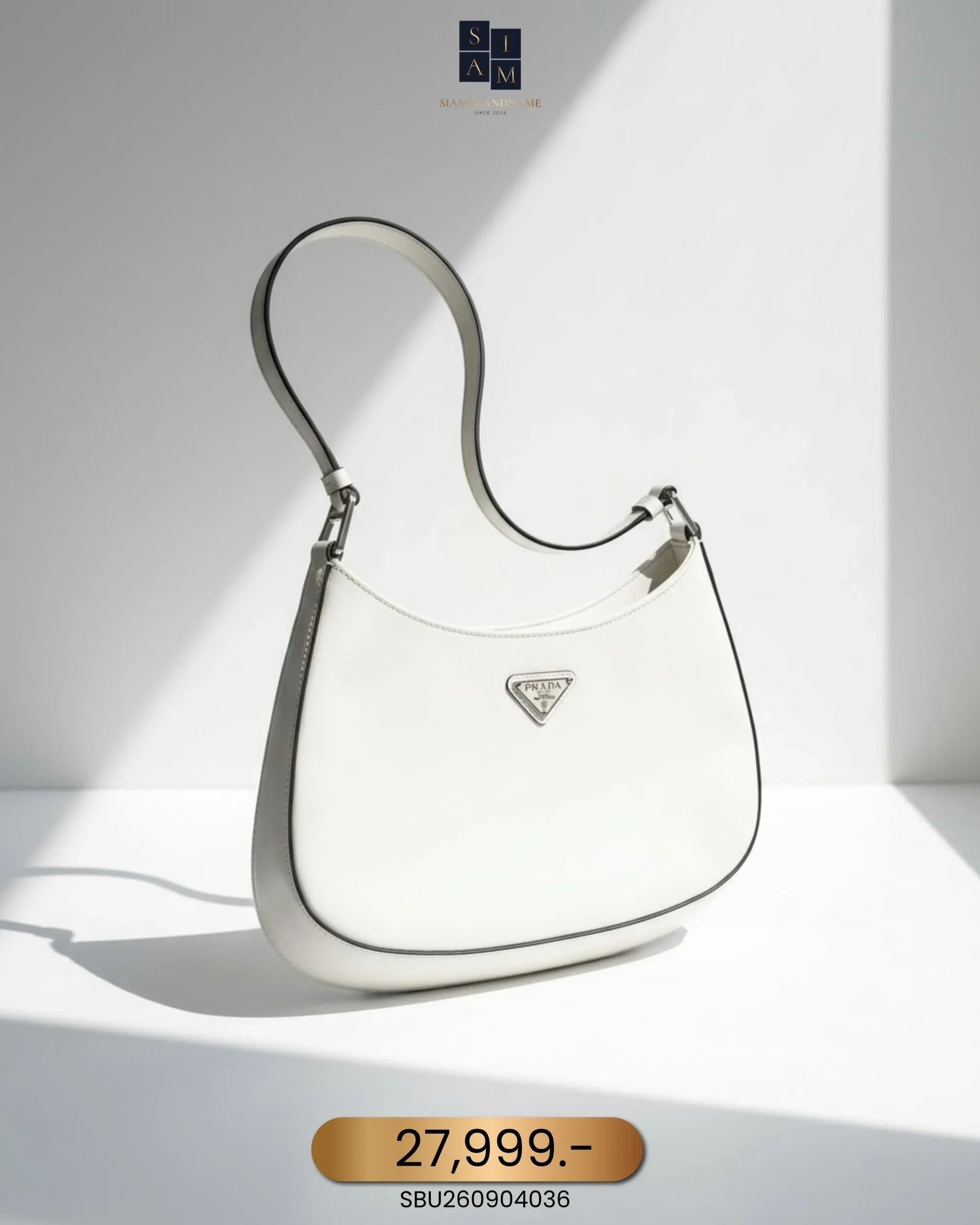 SBU260904036 Prada, Cleo Brushed, , White, Very Very Good - Image 1