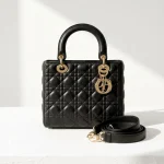 Dior, Lady Dior Medium, Medium, Black, Very Very  Good