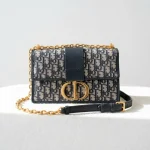 Dior, 30 Montaigne Bag , Medium, Blue, Very Very  Good