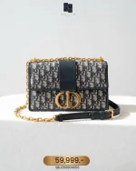 Dior, 30 Montaigne Bag , Medium, Blue, Very Very  Good
