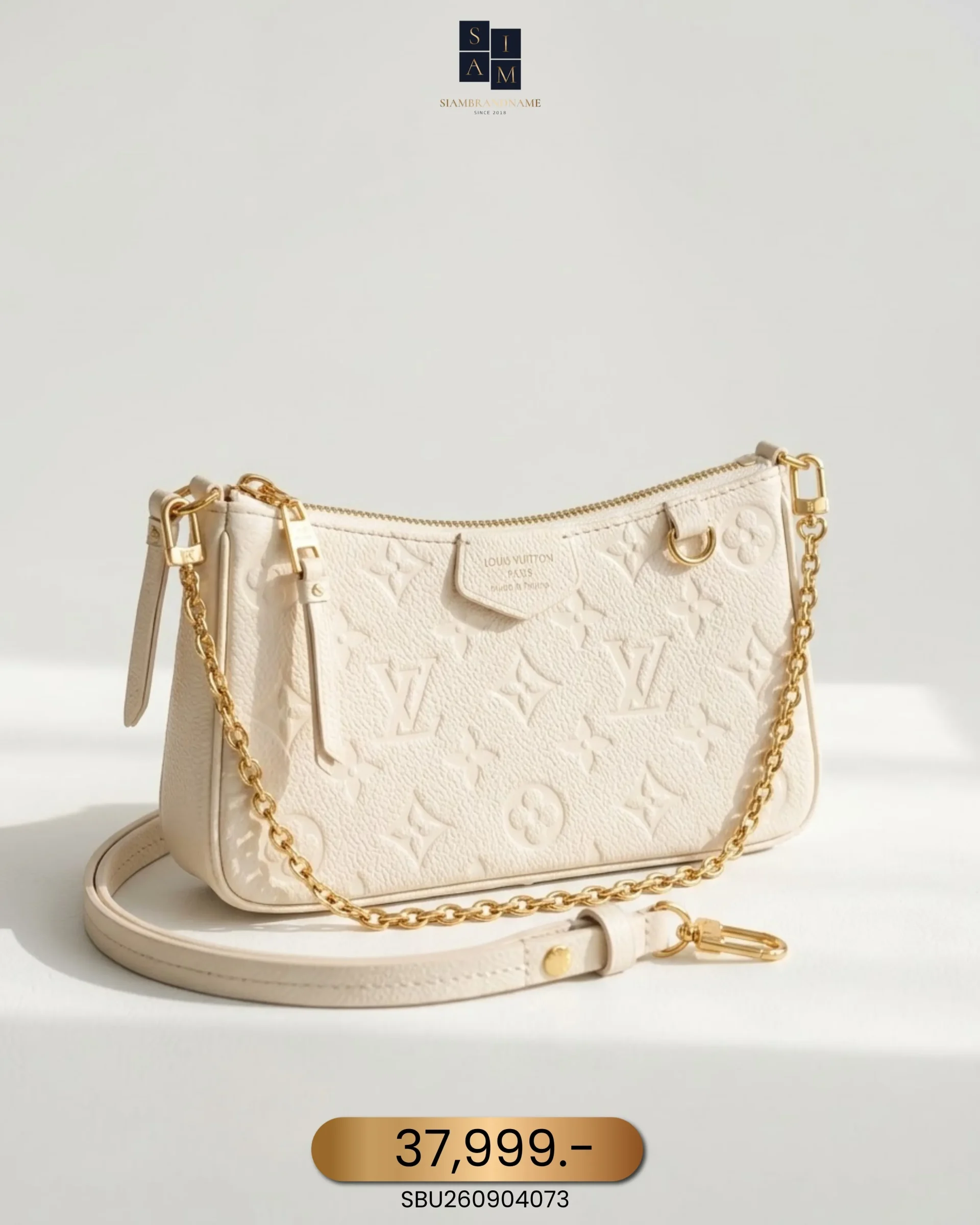 SBU260904073 Louis Vuitton, Easy Pouch On Strap , , White, Very Very Good - Image 1