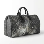 Louis Vuitton, Louis Vuitton Keepall Bandouliere 50 Monogram Galaxy, 50, Black, Very Very  Good