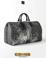 Louis Vuitton, Louis Vuitton Keepall Bandouliere 50 Monogram Galaxy, 50, Black, Very Very  Good