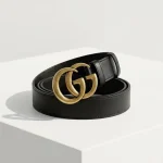 Gucci, [Gucci] GG Marmont Leather Belt, 90/36, Black, Very Very  Good