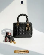 Dior, Lady, Medium, Black, Very Good