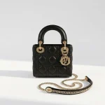 Dior, Lady My ABC, Mini, Black, Kept Unused