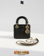 Dior, Lady My ABC, Mini, Black, Kept Unused