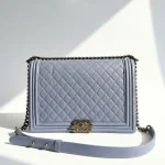 Chanel, Chanel Boy 28, 11", Grey, Very Very  Good