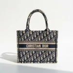 Dior, Book Tote, Small, Blue, Very Good