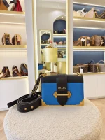 Prada, Cahier Bag , , Blue, Like New - Image 2