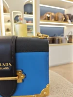Prada, Cahier Bag , , Blue, Like New - Image 4
