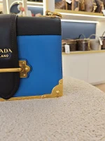 Prada, Cahier Bag , , Blue, Like New - Image 7