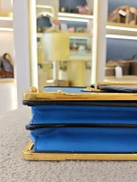 Prada, Cahier Bag , , Blue, Like New - Image 14