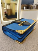 Prada, Cahier Bag , , Blue, Like New - Image 16