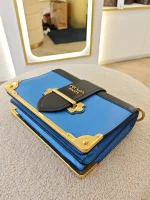 Prada, Cahier Bag , , Blue, Like New - Image 17