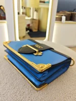 Prada, Cahier Bag , , Blue, Like New - Image 18