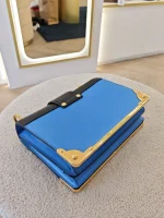 Prada, Cahier Bag , , Blue, Like New - Image 19