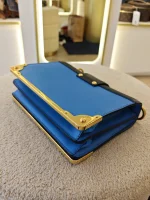 Prada, Cahier Bag , , Blue, Like New - Image 22