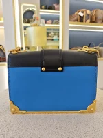 Prada, Cahier Bag , , Blue, Like New - Image 24