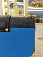 Prada, Cahier Bag , , Blue, Like New - Image 25